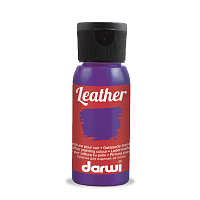 DA0420050 Краска акриловая для натуральной и искусственной кожи Leather, 50мл, Darwi (900 фиолетовый)