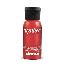 DA0420050 Краска акриловая для натуральной и искусственной кожи Leather, 50мл, Darwi (490 киноварь)