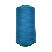 Нитки промышленные 50/2, для тонких тканей, 5000 ярд, Bestex (368 сине-голубой)