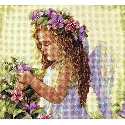 35229-DMS Набор для вышивания Dimensions 'Цветочный ангел', 28x28 см