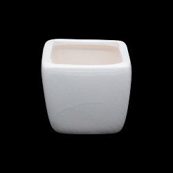 AR067 Горшок мини, керамический квадратный для цветов, 5*5,5см, цв. белый