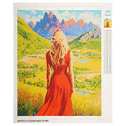 Cr 450145 Алмазная мозаика 'Девушка в красном платье', 40х50см, Cristyle