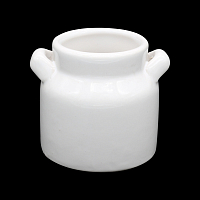 AR069 Бидон мини керамический 5*6,5см, цв. белый