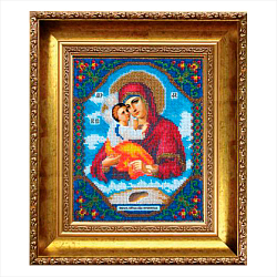 Б-1006 Набор для вышивания бисером 'Чарівна Мить' 'Икона Божьей Матери Почаевская', 17,2*21,6 см