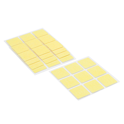 2AR23549 Двусторонние самоклеящиеся пластины, форма квадрат 2,2*2,2см, 5 листов по 9 шт.