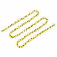 ЦС008ЗЦ2 Стразовые цепочки (золото), цвет: желтый, размер 2 мм, 30 см/упак.