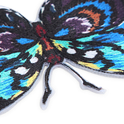 924366 Термоаппликация Бабочка, самоклеящаяся/приутюживаемая, синий/коричневый цв. 1шт. Prym