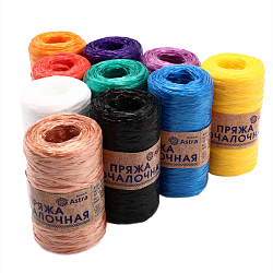 Пряжа Astra Premium для вязания мочалок, 10 шт по 200 м, 10 цветов