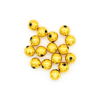 Бусины пластиковые, 'жемчуг', цветные, круглые, 14мм, 25гр (АА53 золото)