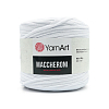 Пряжа YarnАrt 'Maccheroni' 600гр +/-100 (90% восстановленный хлопок, 10% полиэстер) 1 белоснежно-белый