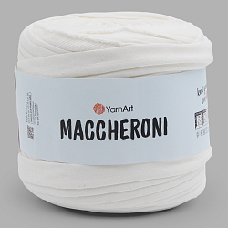 Пряжа YarnАrt 'Maccheroni' 600гр +/-100 (90% восстановленный хлопок, 10% полиэстер) (3 молочный)