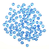 2023 Бусины пластиковые, акрил, прозрач. в цвете, граненые круглые, 8мм, 25гр, Astra&Craft 33 голубой