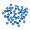 2024 Бусины пластиковые, акрил, прозрач. в цвете, граненые круглые, 10мм, 25гр, Astra&Craft 30 синий