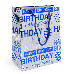 SR069-1 Пакет подарочный ламинированный 'Happy Birthday', 23*18*10см