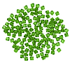 2017 Бусины пластиковые, акрил, прозрач. в цвете, граненый биконус, 8мм, 25гр, Astra&Craft 57 зеленый