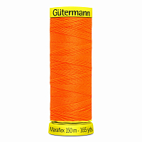 08 Нить Maraflex 120/150 м для эластичных, трикотажных материалов, 100% ПБТ Gutermann 777000 (3871 неоновый оранжевый)