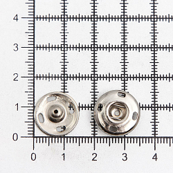 76116 Кнопки пришивные 15мм, металл, серебристый, 4 шт PONY