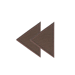 925280 Термоаппликация Треугольник, коричневый цв. Prym