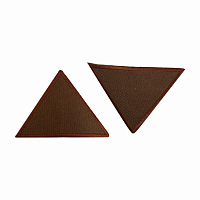 925469 Термоаппликация Треугольники, большие, коричневый цв. Prym