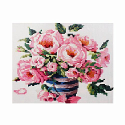 GZ011 Мозаика на деревянной основе 'Букет роз', 40*50см